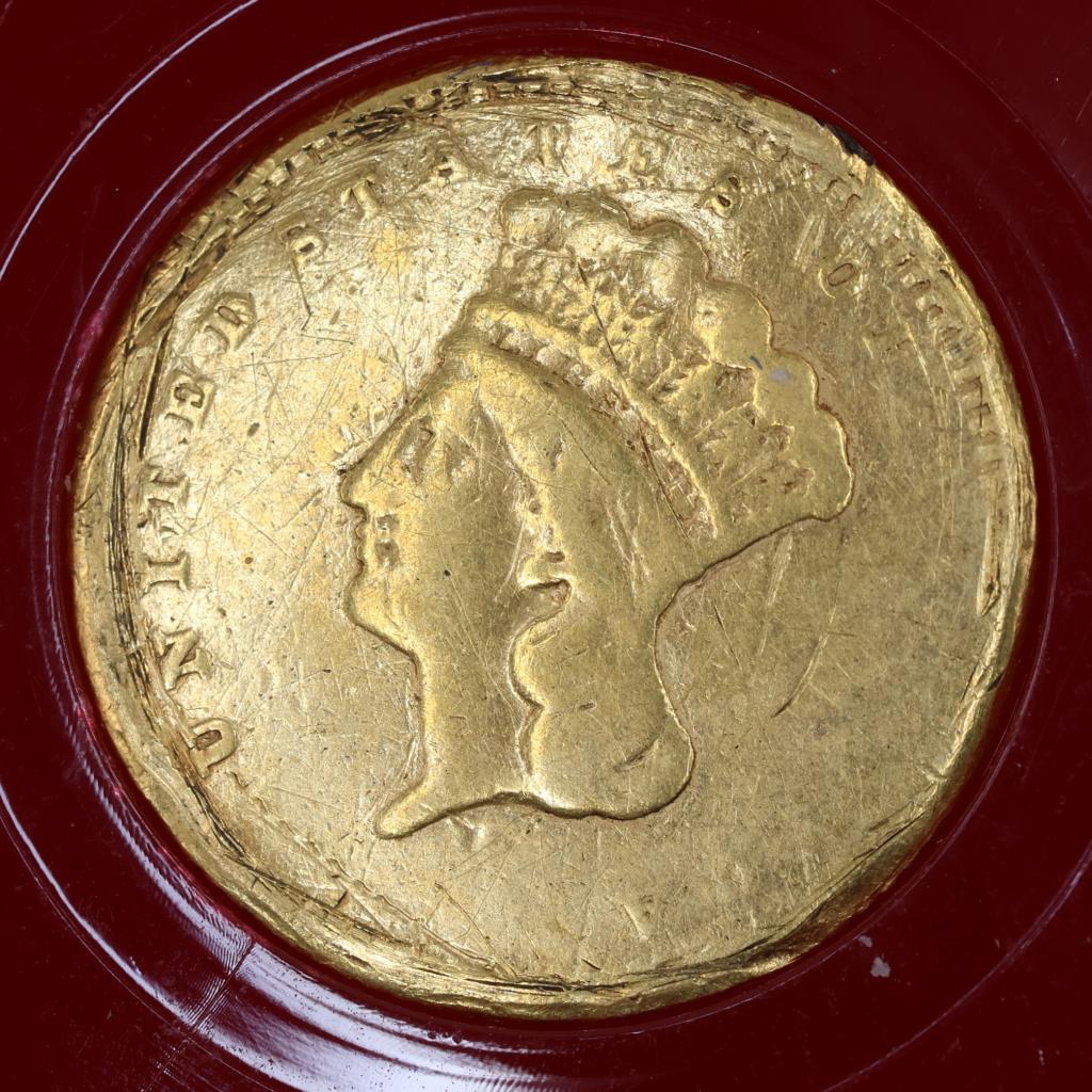 1862 US Indian Princess Gold 1 Dollar Coin