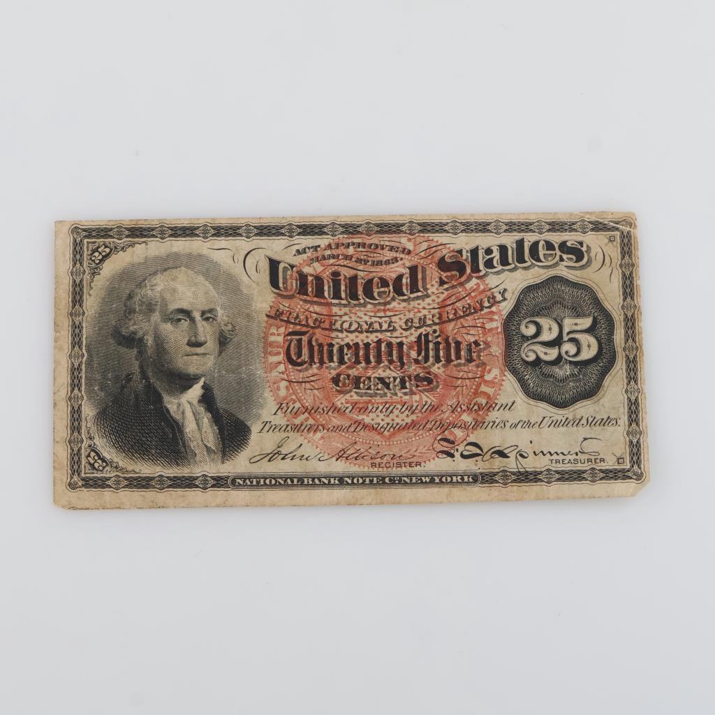 1863 US Fractional Currency 25 Cents