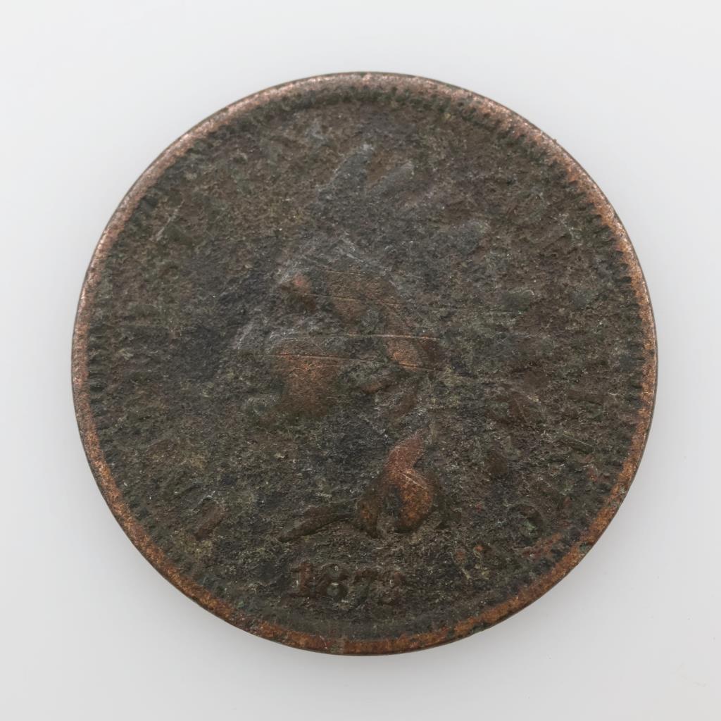 1873 US Indian Head Open 3 Penny