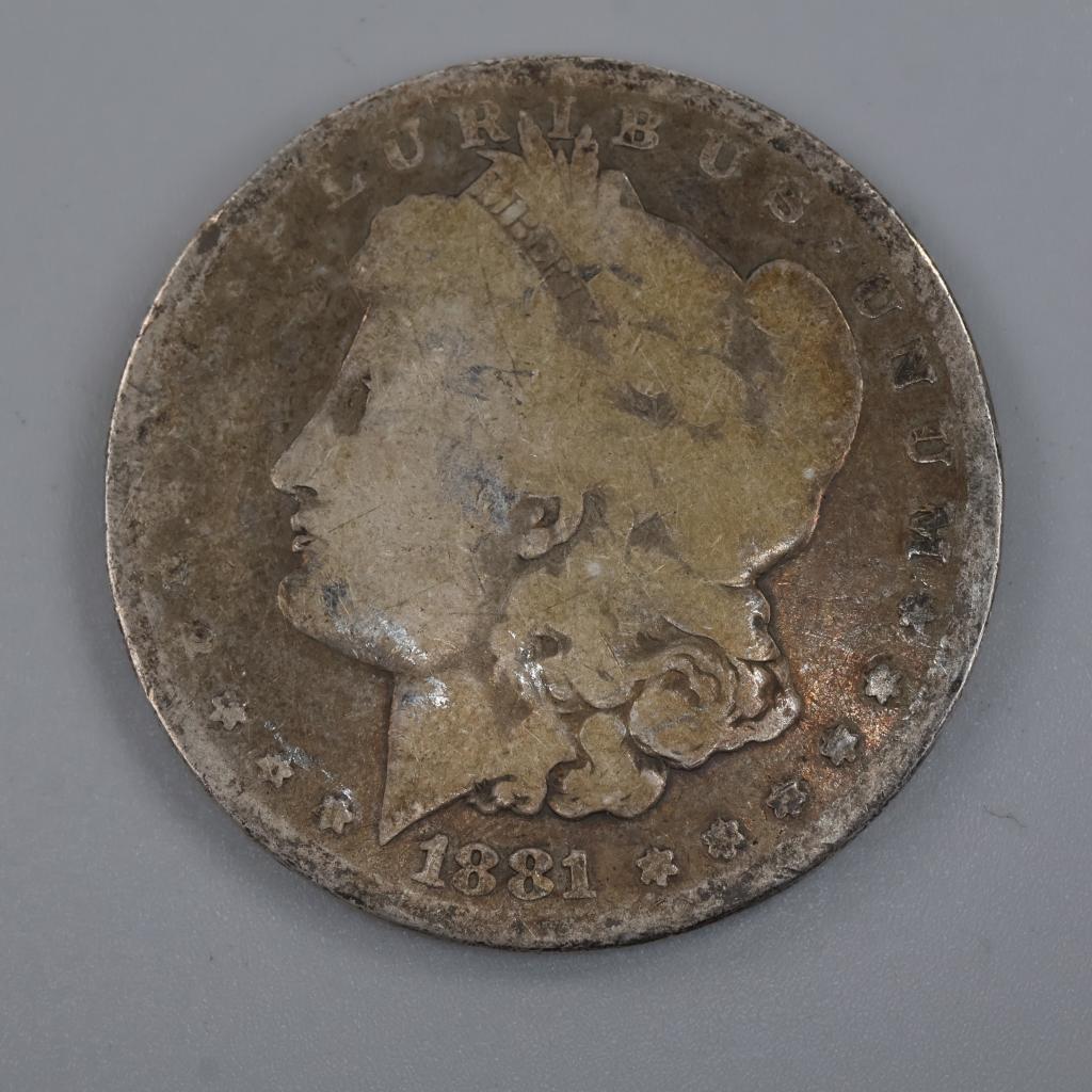 1881 US Morgan Silver Dollar