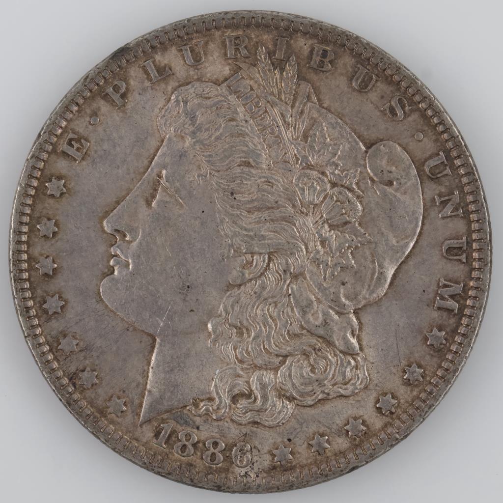 1886 US Morgan Silver Dollar