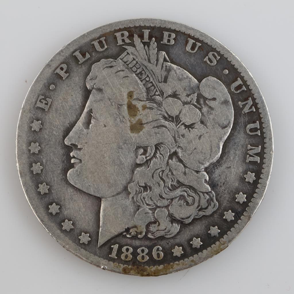 1886-O US Morgan Silver Dollar