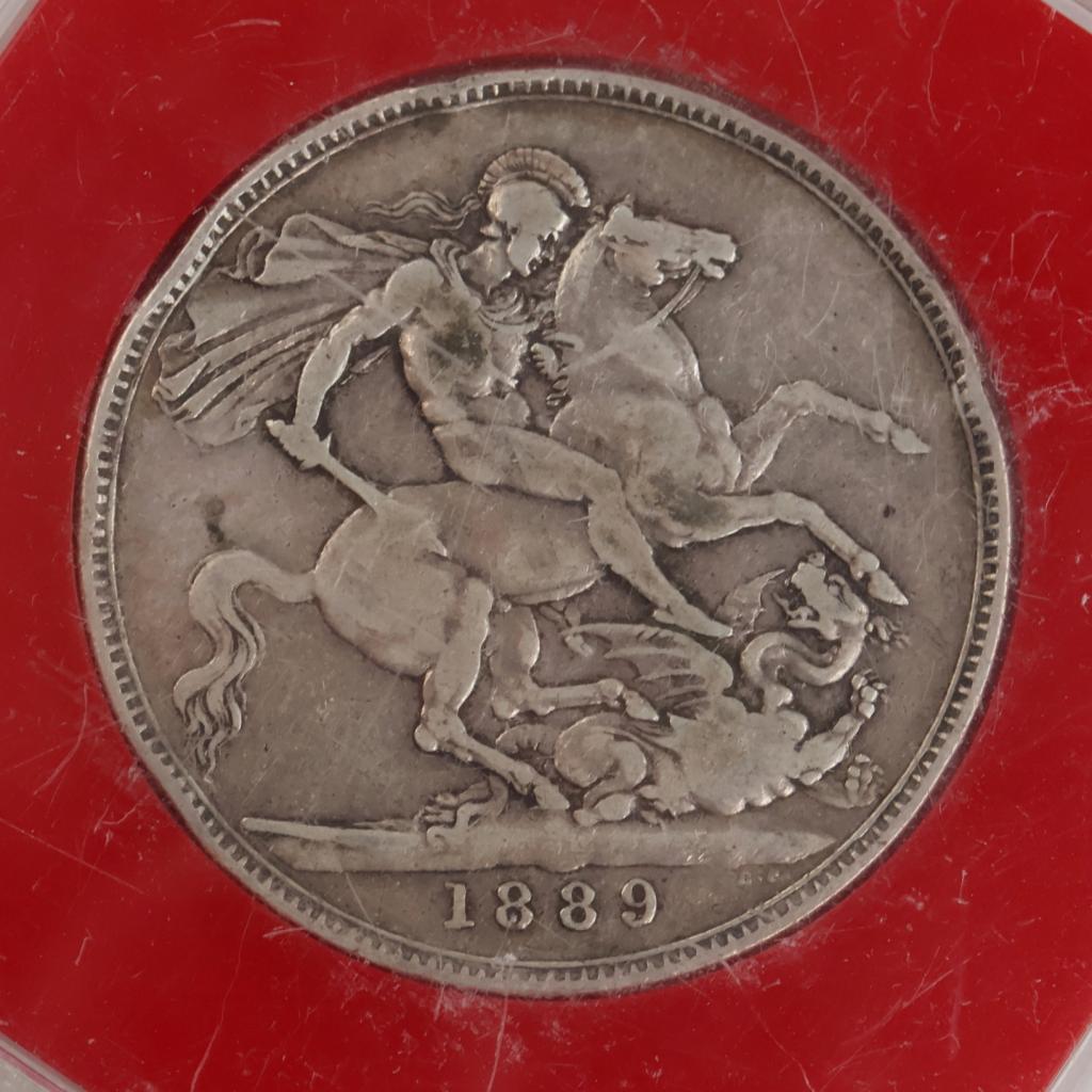 1889 United Kingdom Queen Victoria Crown Jubilee Head