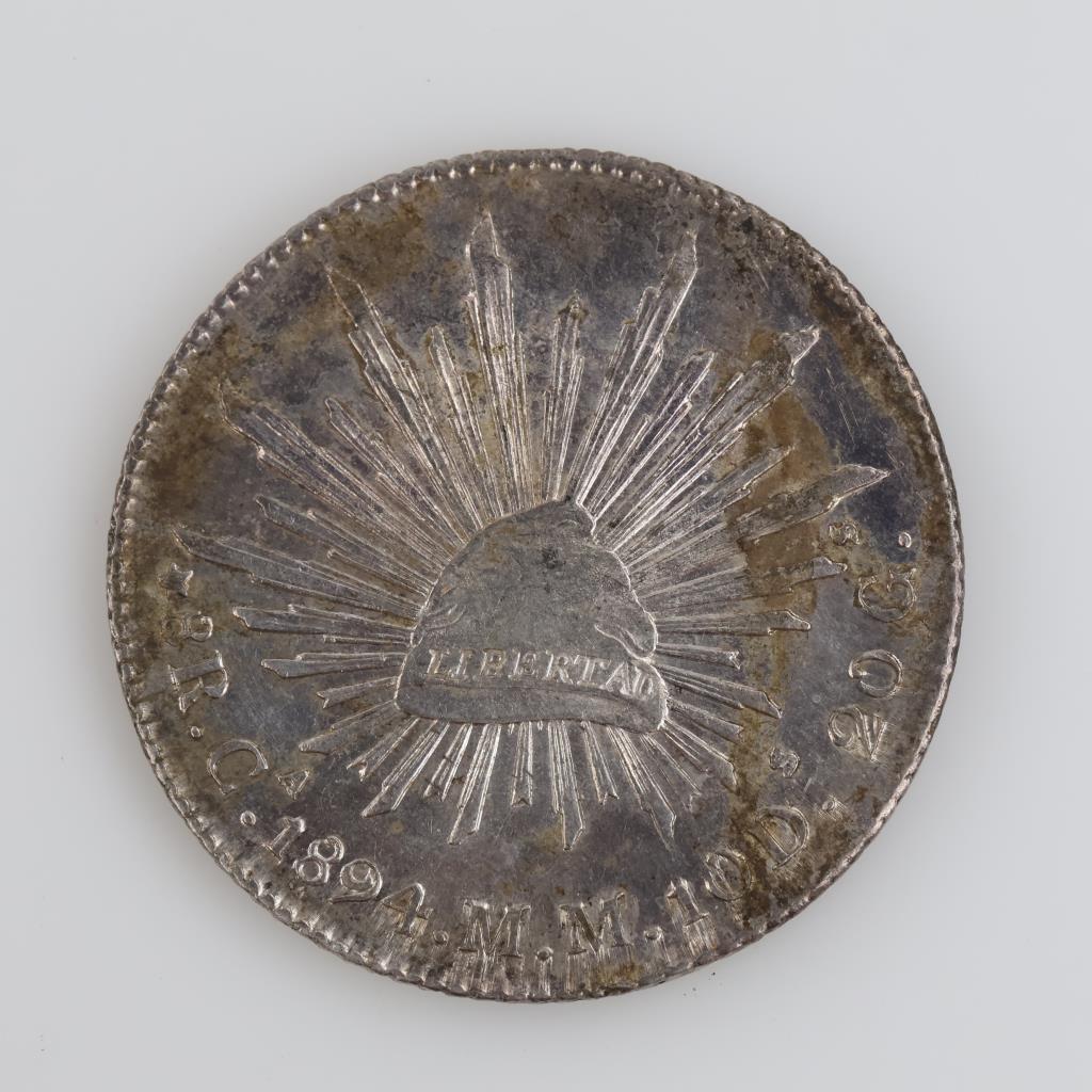 1894 Mexican Republic Silver 8 Reales