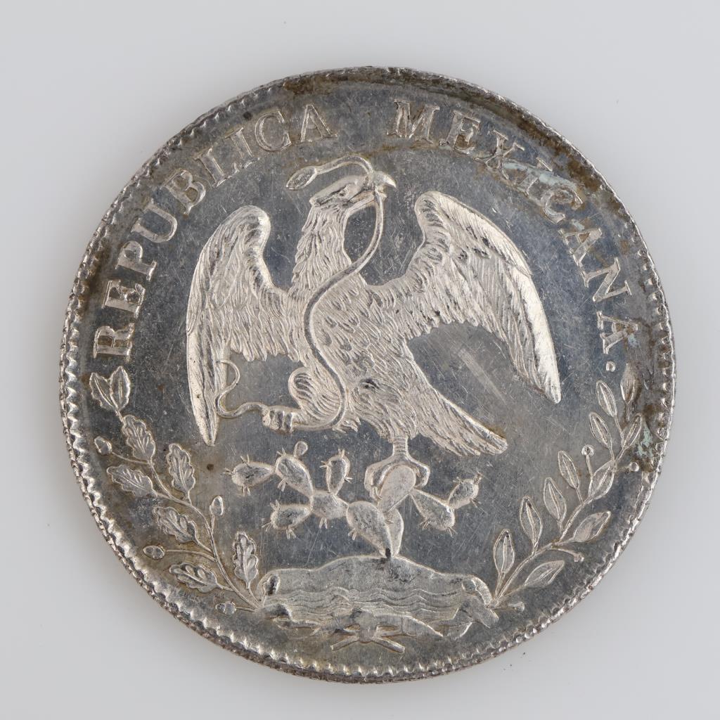 1896 Mexican Republic Silver 8 Reales