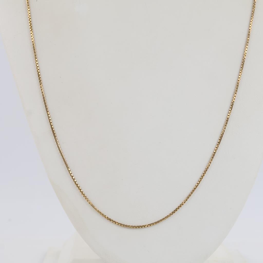 Mens Diamond Cut Gold Necklace