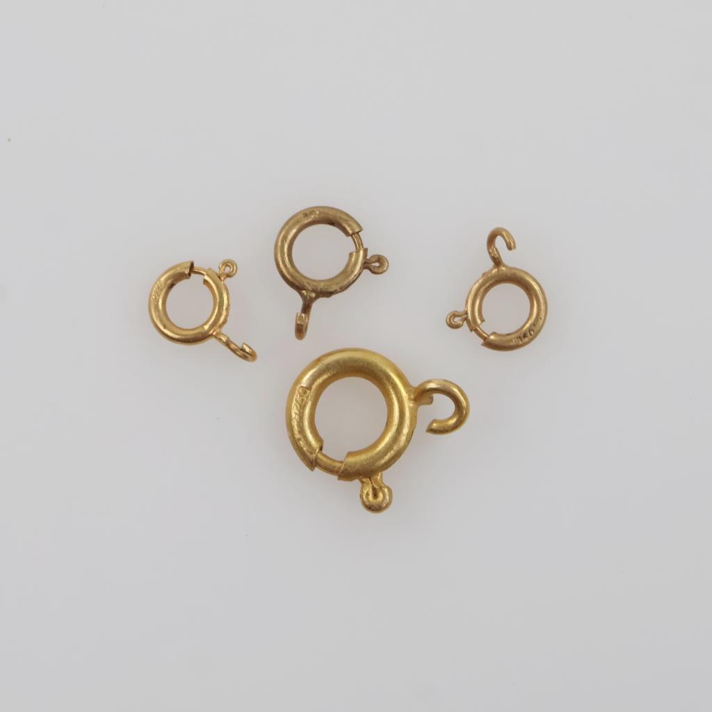 18kt Gold Clasps, 4 Pieces