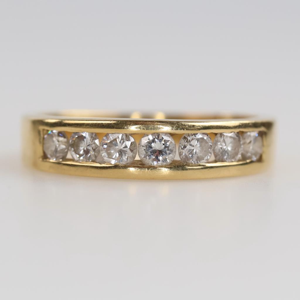 18kt Gold Diamond Band