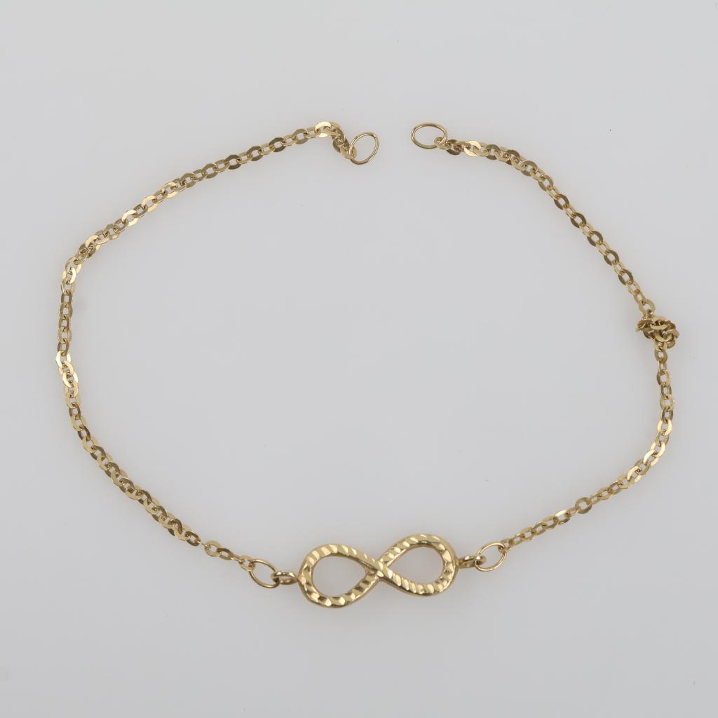 18kt Gold Infinity Sign Bracelet