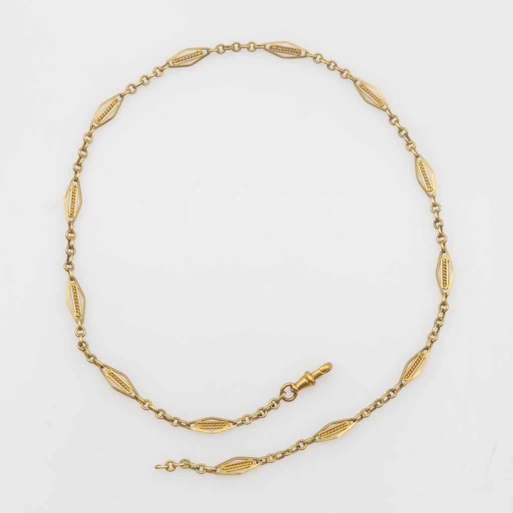 18kt Gold Pocket Watch Chain