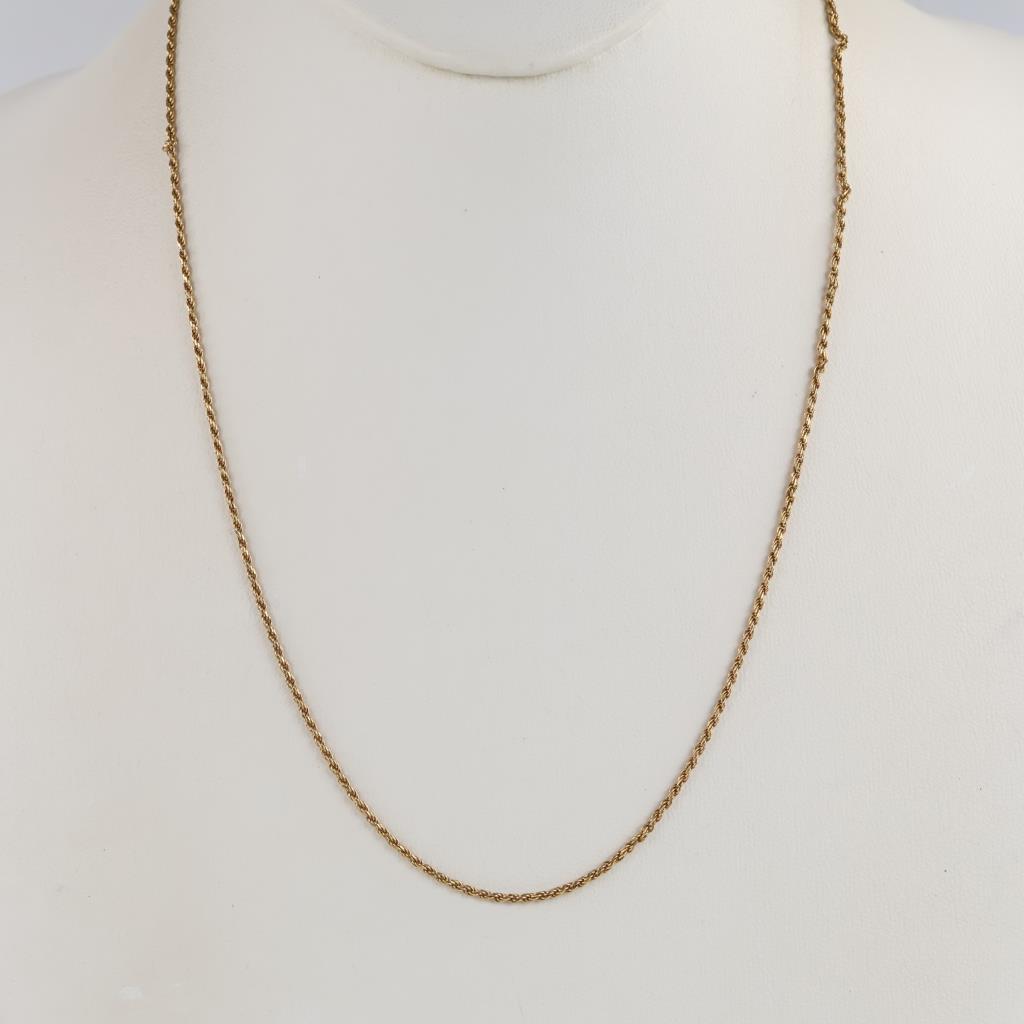 18kt Gold Rope Necklace