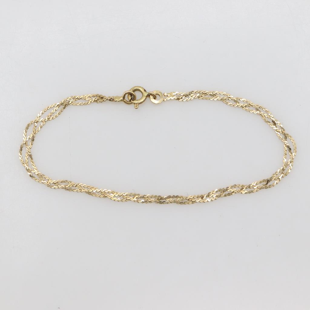 SERPENTINE CHAIN BRACELET GOLD