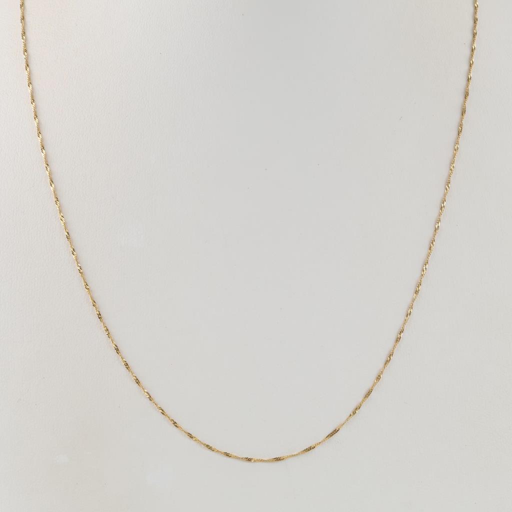 18kt Gold Singapore Chain Necklace