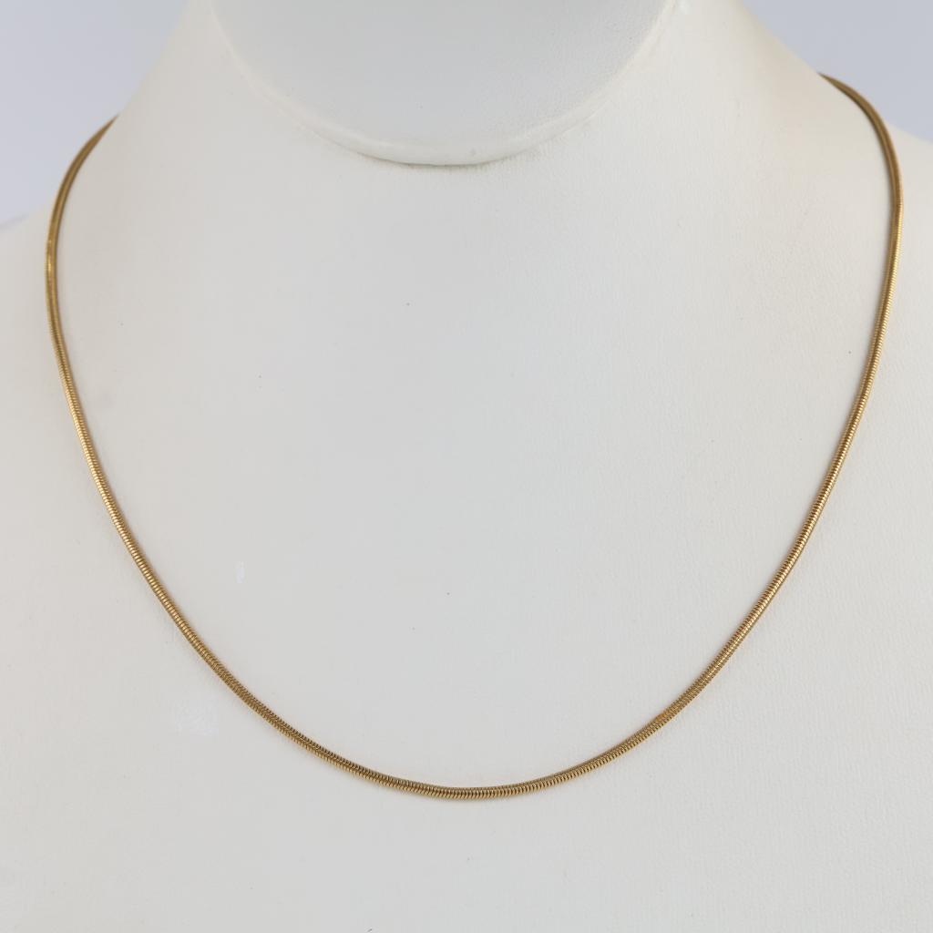 18kt Gold Snake Chain Necklace