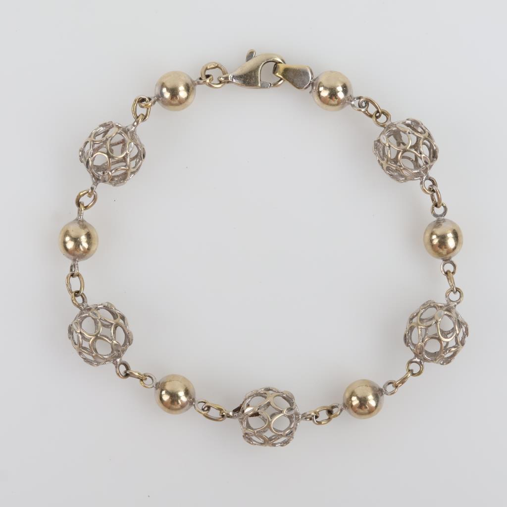 18kt Gold Two Tone Bracelet