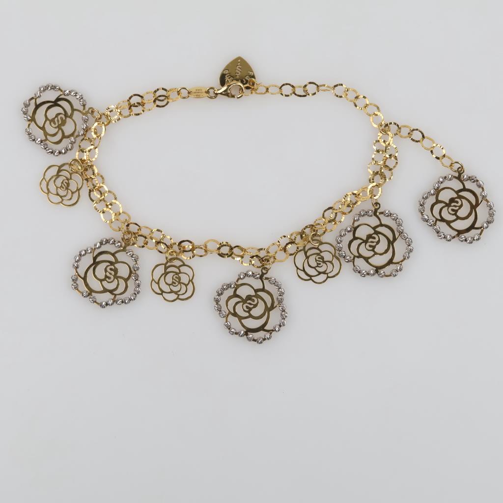 18kt Two Tone Gold Bracelet
