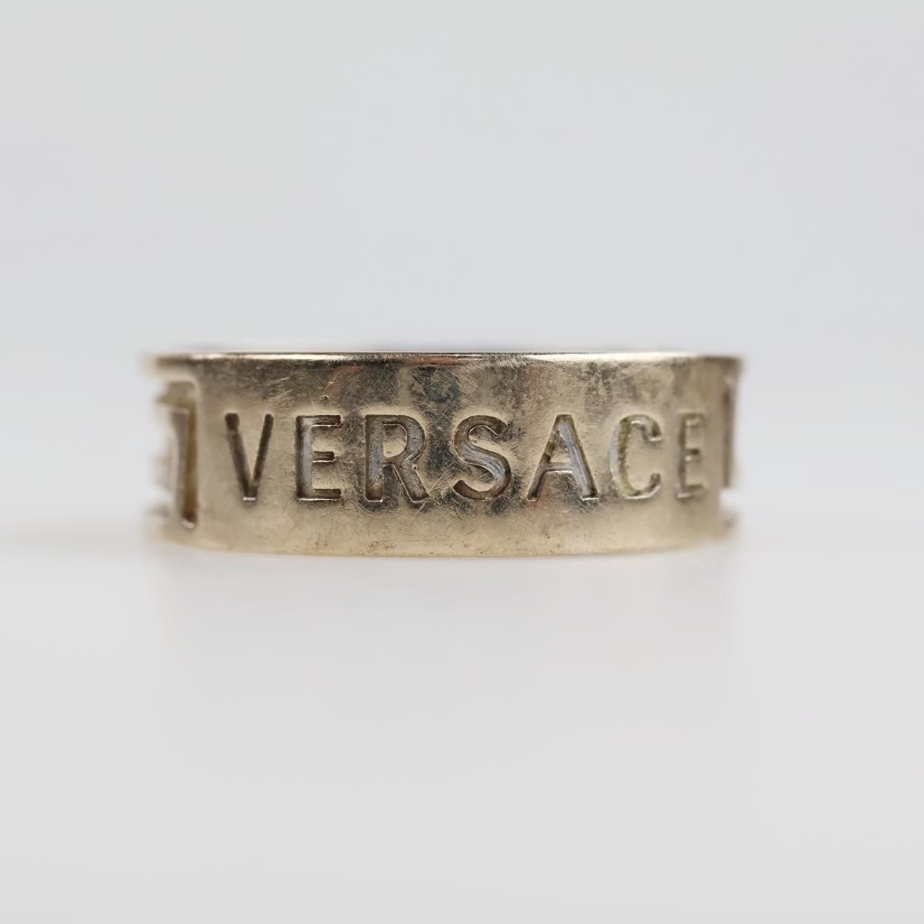 18kt White Gold Versace Ring