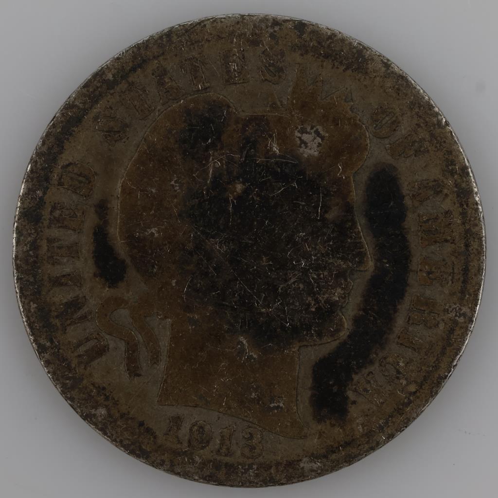 1913 US Barber Silver Dime