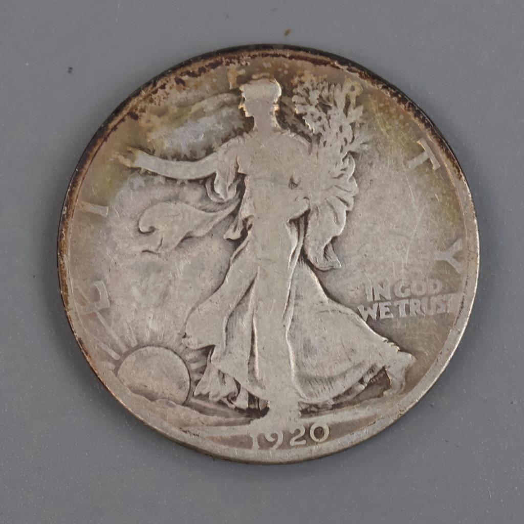 1920 Walking Liberty Silver Half Dollar