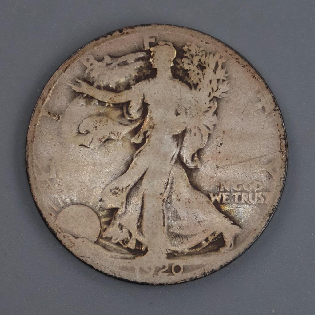 1920-D US Walking Liberty Silver Half Dollar | Property Room