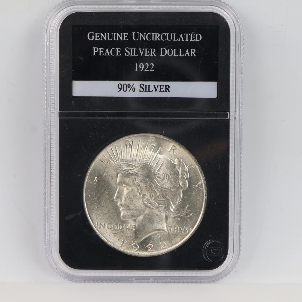 1922 US Peace Silver Dollar