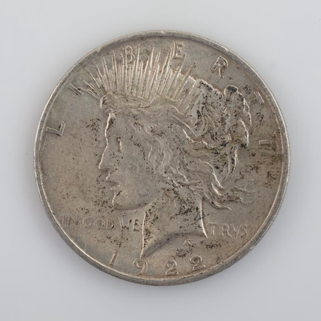 1922 US Peace Silver Dollar