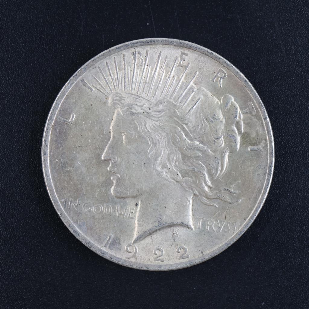1922 US Peace Silver Dollar