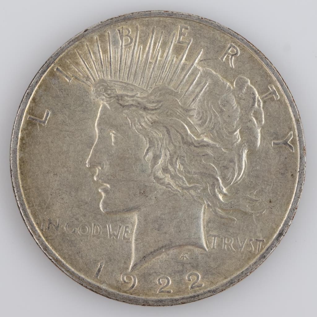 1922-D US Peace Silver Dollar