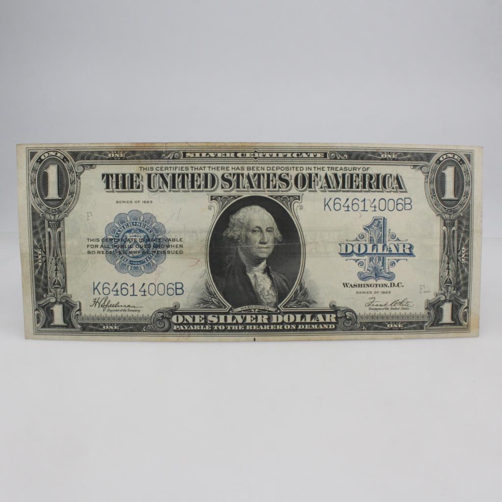 1923 Silver Certificate 1 Dollar Horse Blanket Property Room