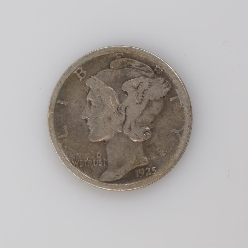 1925-S US Silver Mercury Dime