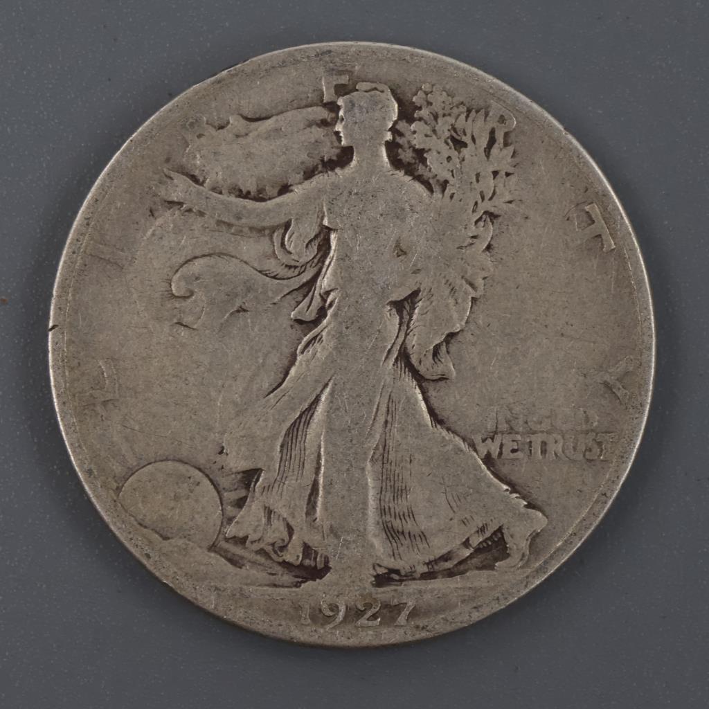1927-S US Walking Liberty Silver Half Dollar