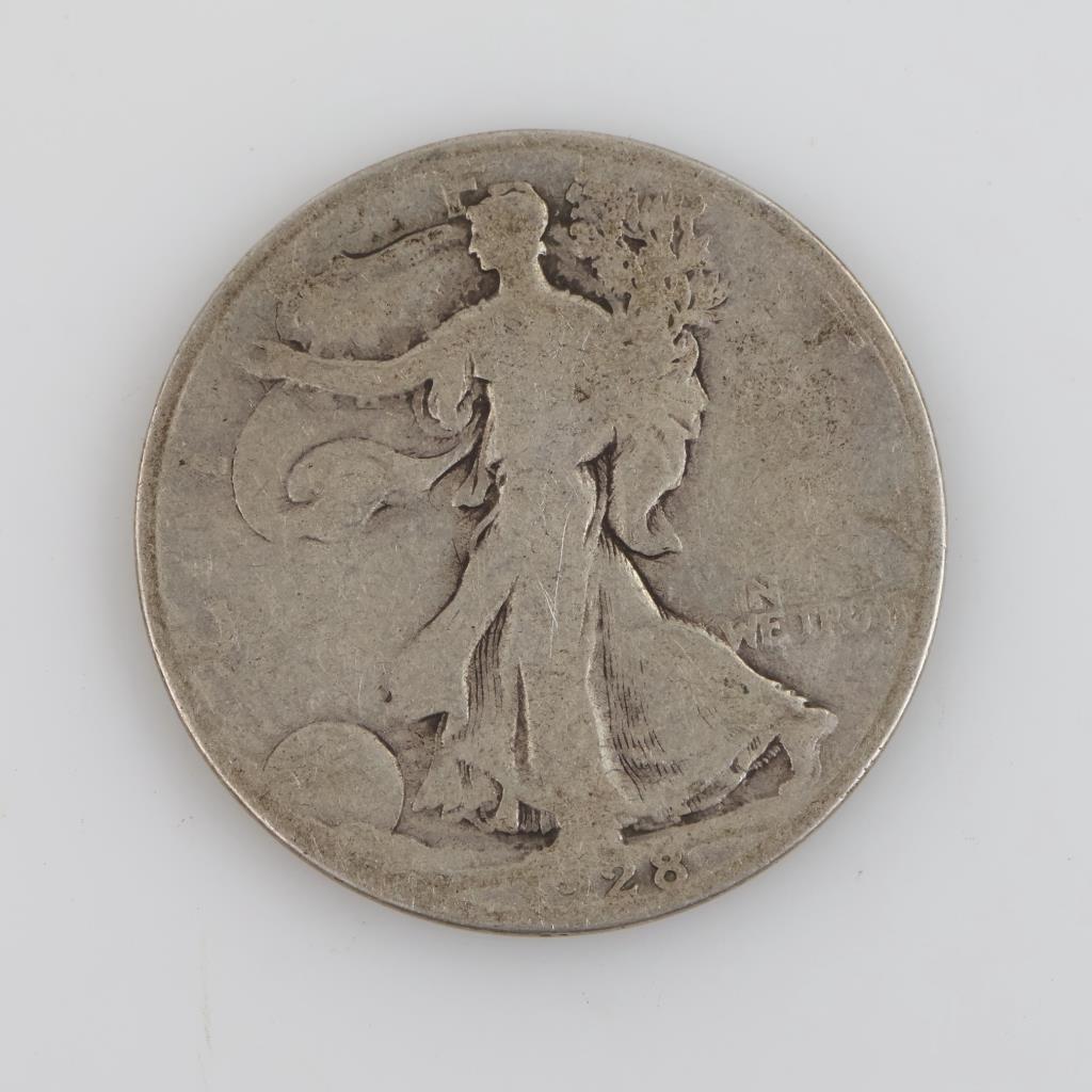 1928-S Walking Liberty Silver Half Dollar