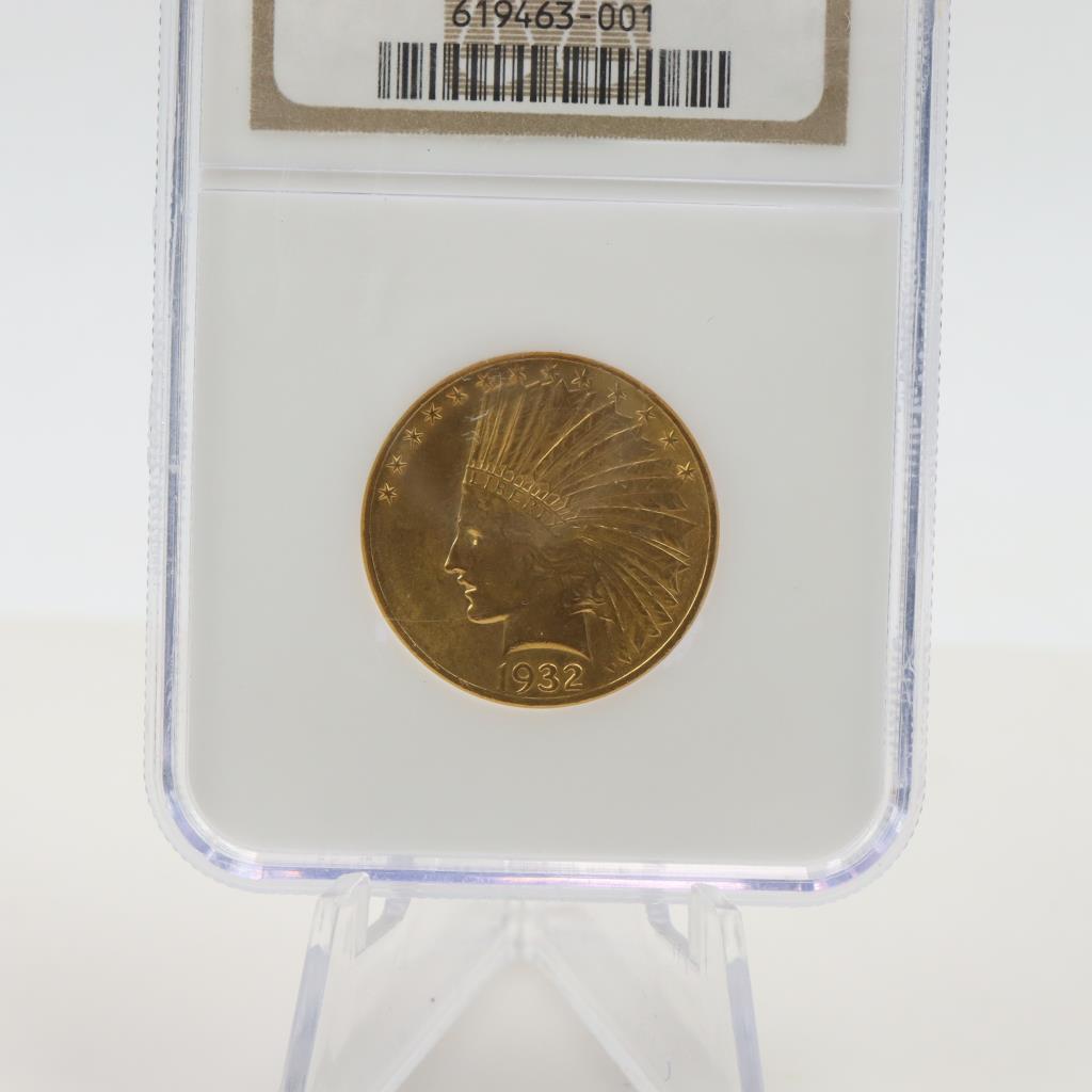 1932 MS62 Indian Head 10 Dollar Gold Coin ANA Graded Property Room 1932-ms62-indian-head-10-dollar-gold-coin-ana-graded-property-room