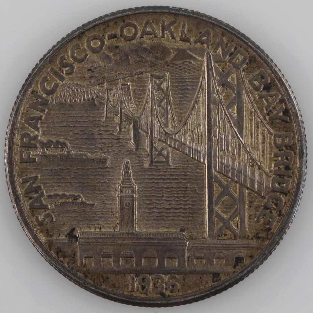 1936-S San Francisco-Oakland Bay Bridge Silver Half Dollar