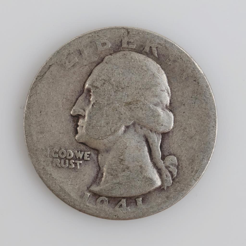 1941-D Washington Silver Quarter