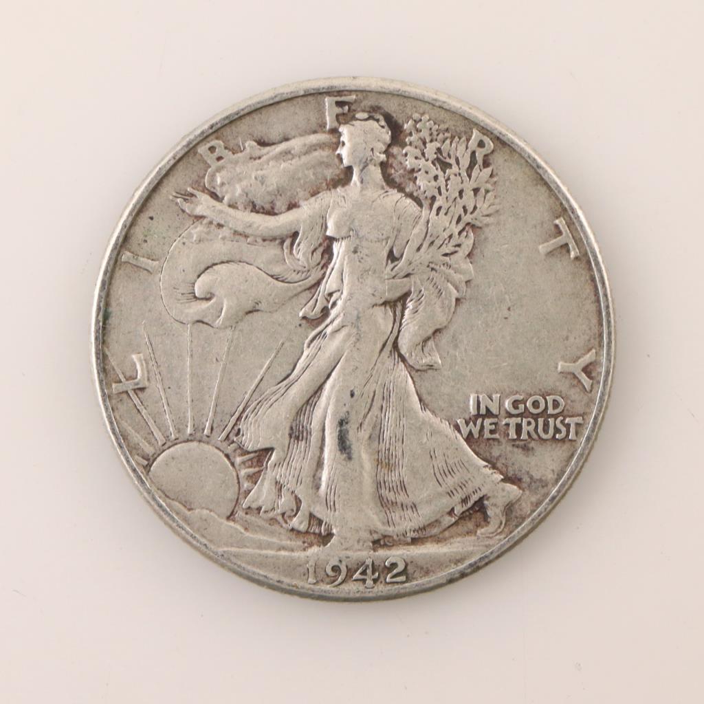 1942 Liberty Walking Silver Half Dollar | Property Room