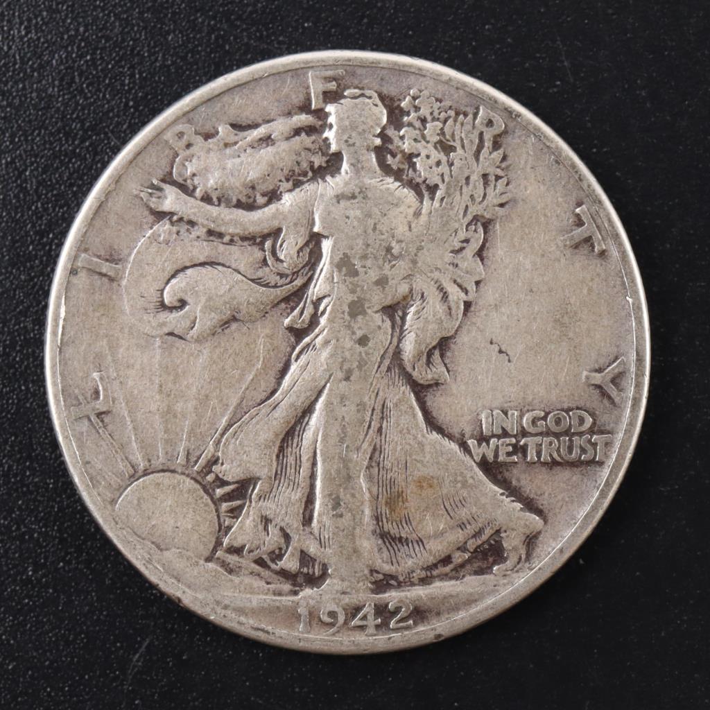 1942 Walking Liberty Silver Half Dollar | Property Room