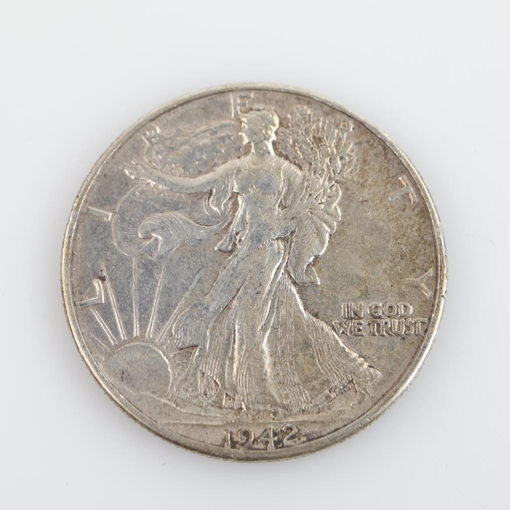 1942 Walking Liberty Silver Half Dollar | Property Room