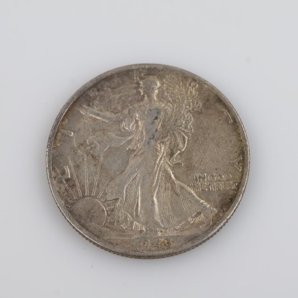 1943-S US Walking Liberty Silver Half Dollar