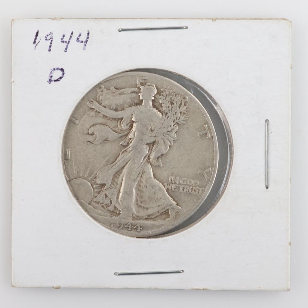 1944-D Walking Liberty Silver Half Dollar