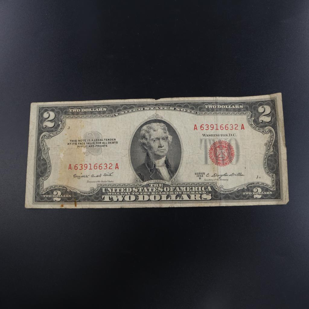 1953-B US Note Two Dollars Red Seal