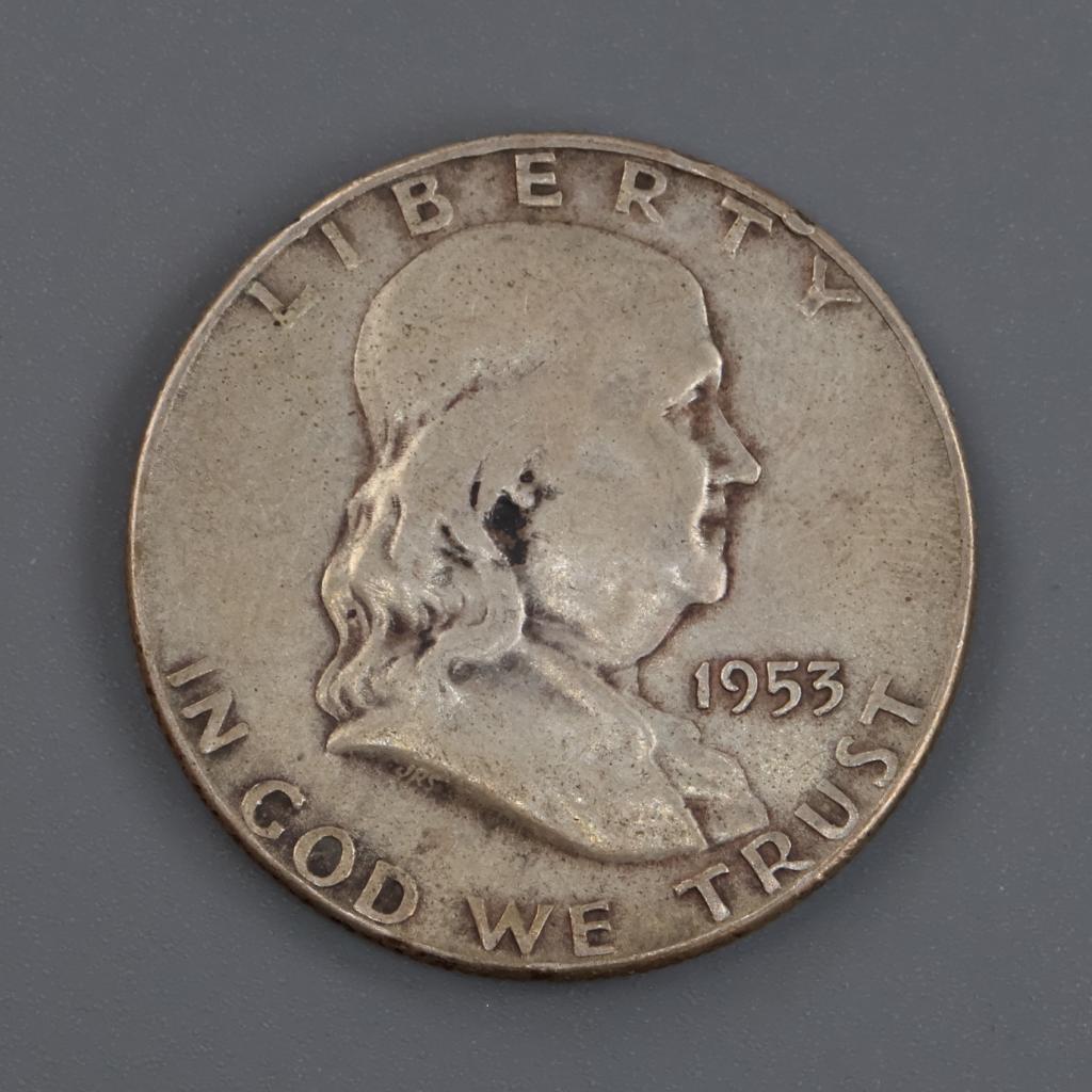 1953-S Franklin Silver Half Dollar