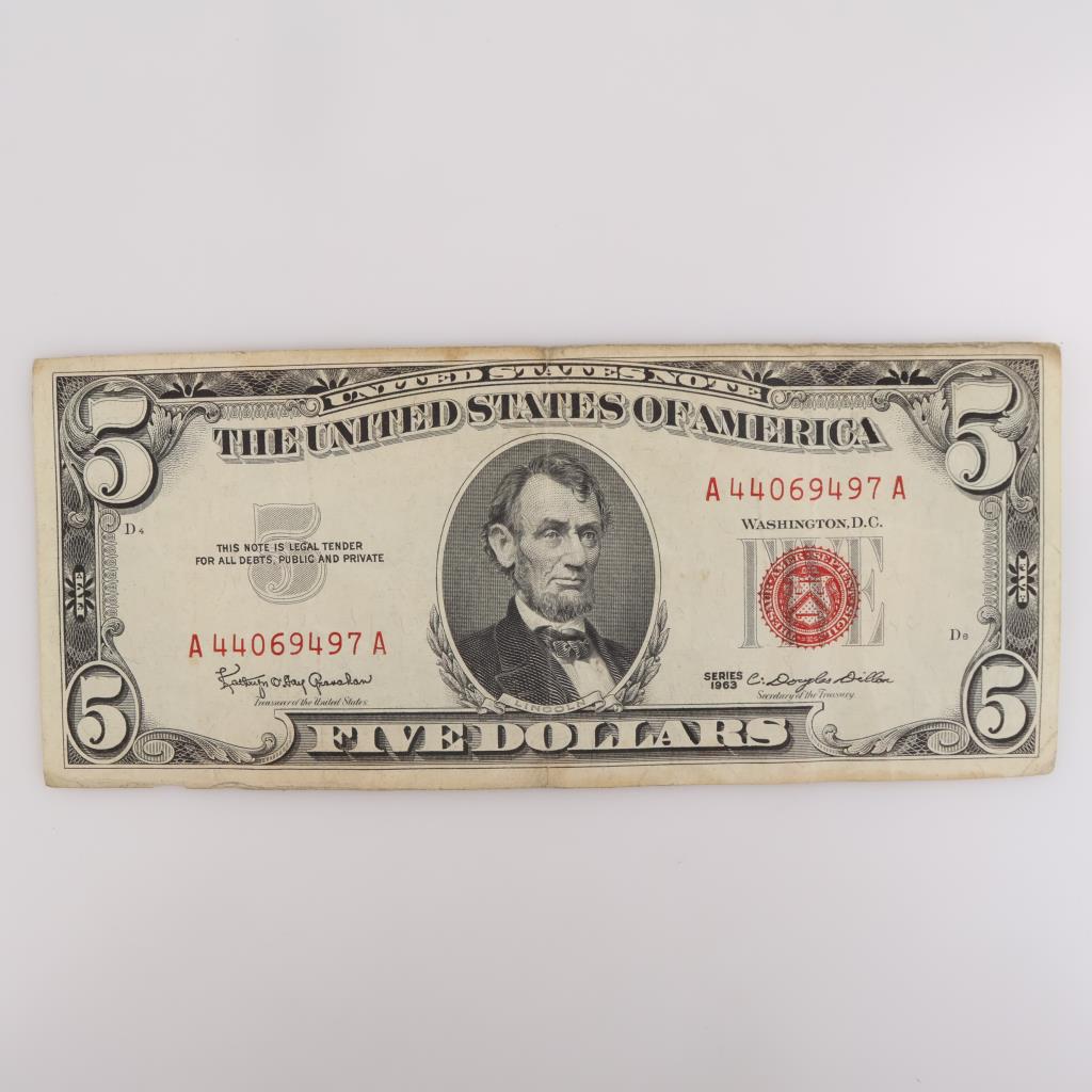 1963 US Note Five Dollars