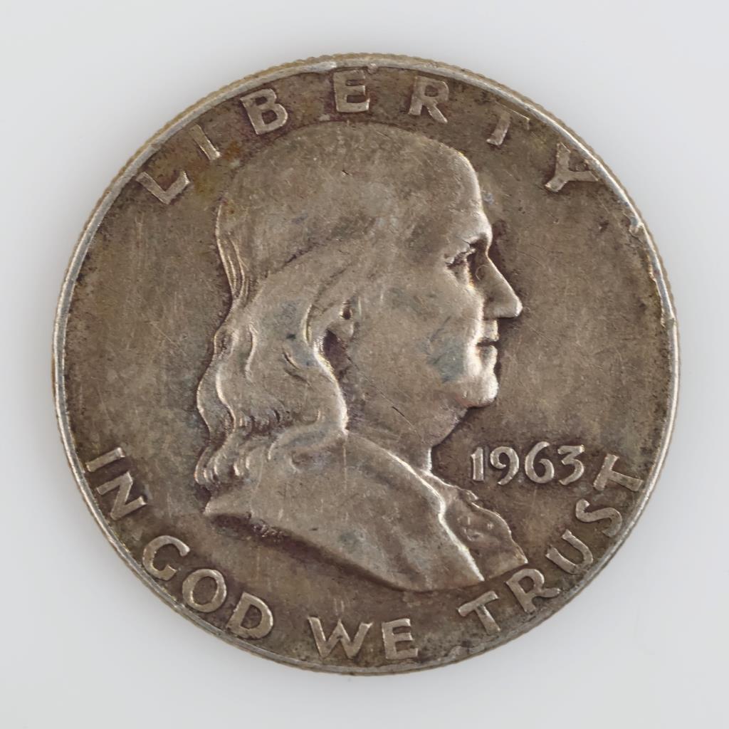 1963-D US Silver Franklin Half Dollar