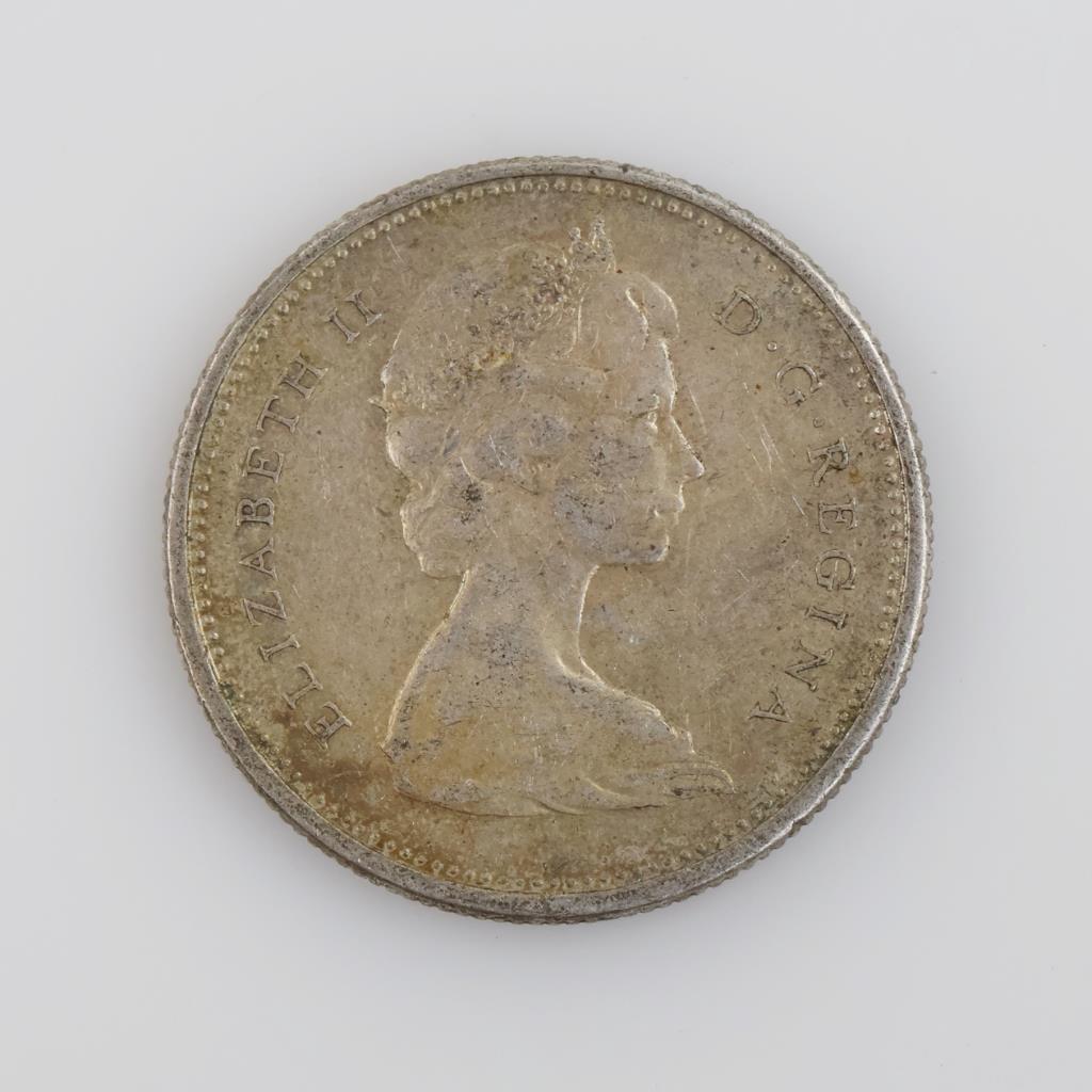1966 Canadian Silver 25 Cents