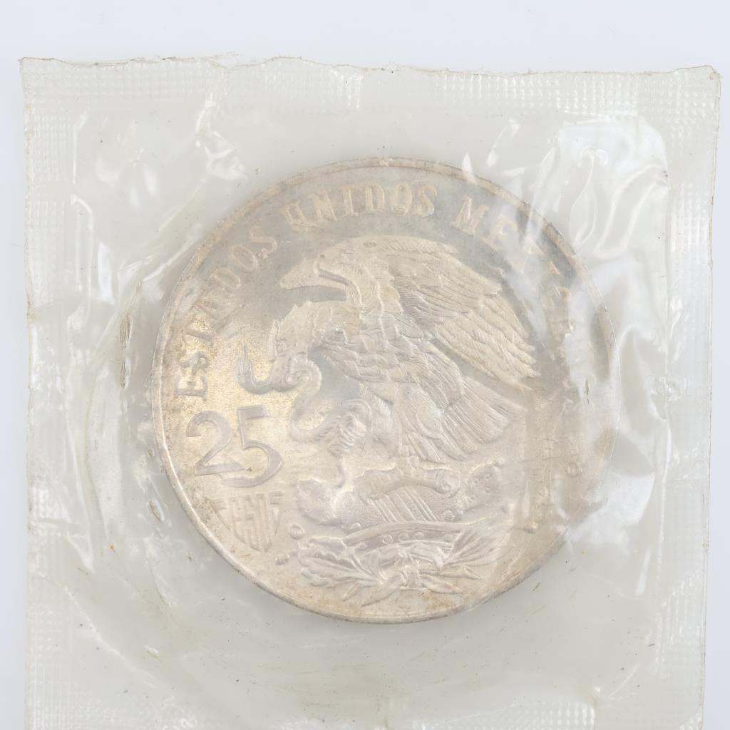 1968 Mexico Olympic Silver 25 Pesos