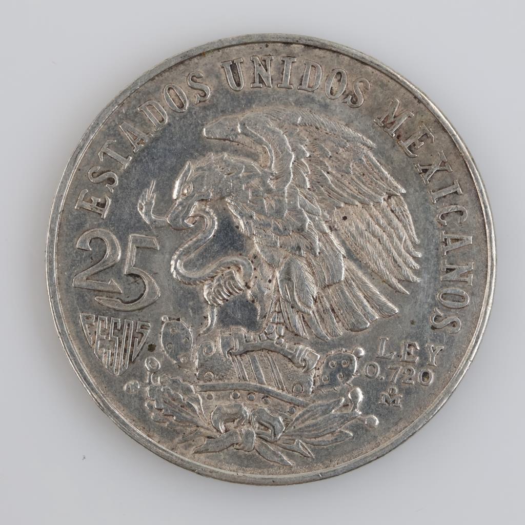 1968 Mexico Olympics Silver 25 Pesos
