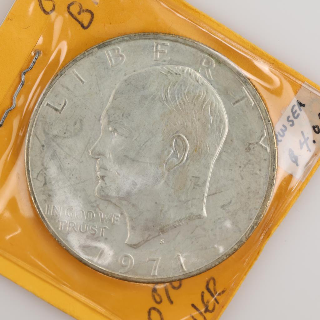 1971-S Eisenhower Silver-clad One Dollar