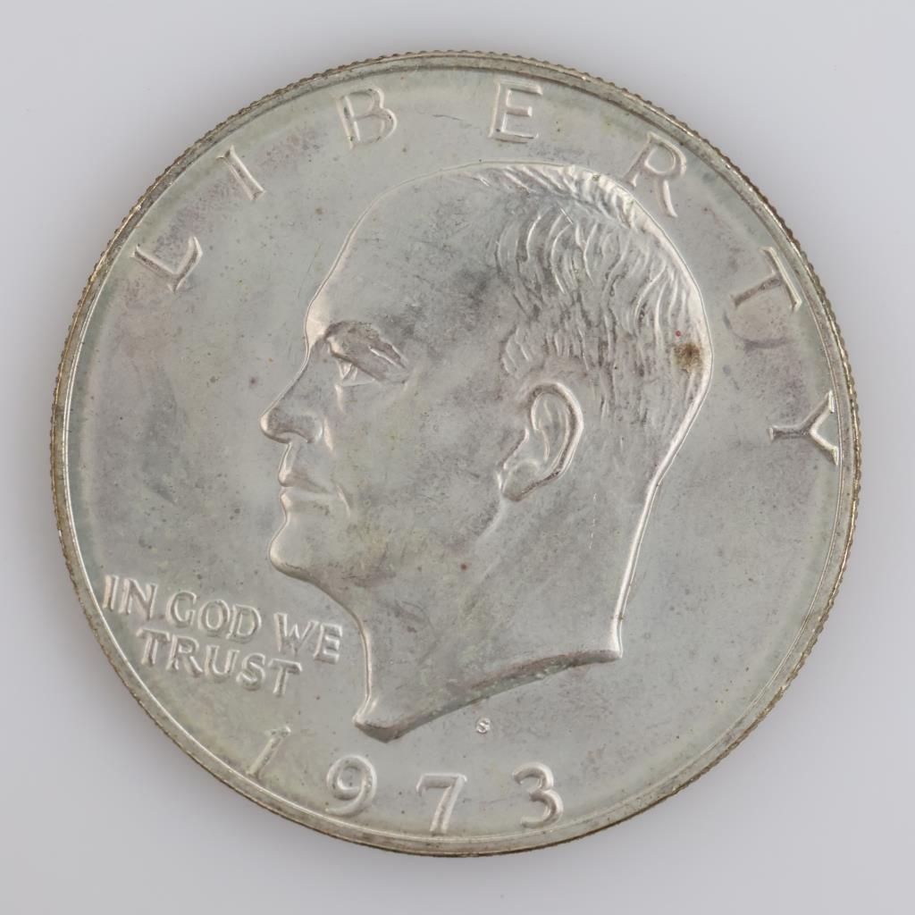 1973-S Eisenhower Silver-clad One Dollar