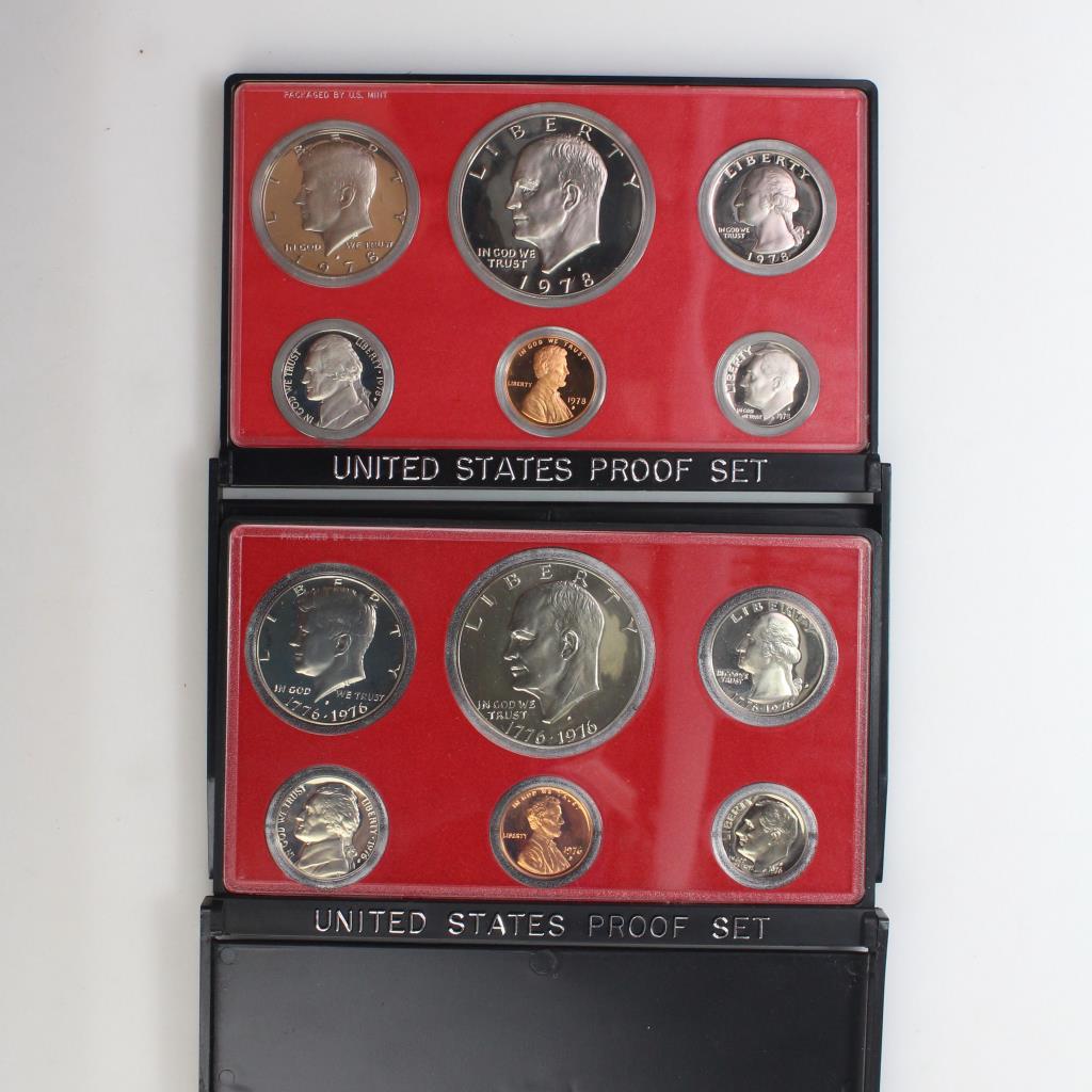 1976 & 1978 US Proof Sets Property Room